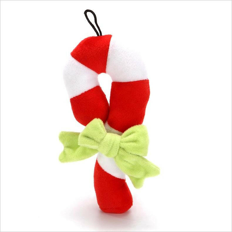 Christmas Santa Claus Pet Dog Toys Chew Squeaker Pet Plush Toys For Dogs Cute Biting Rope Sound Toys.