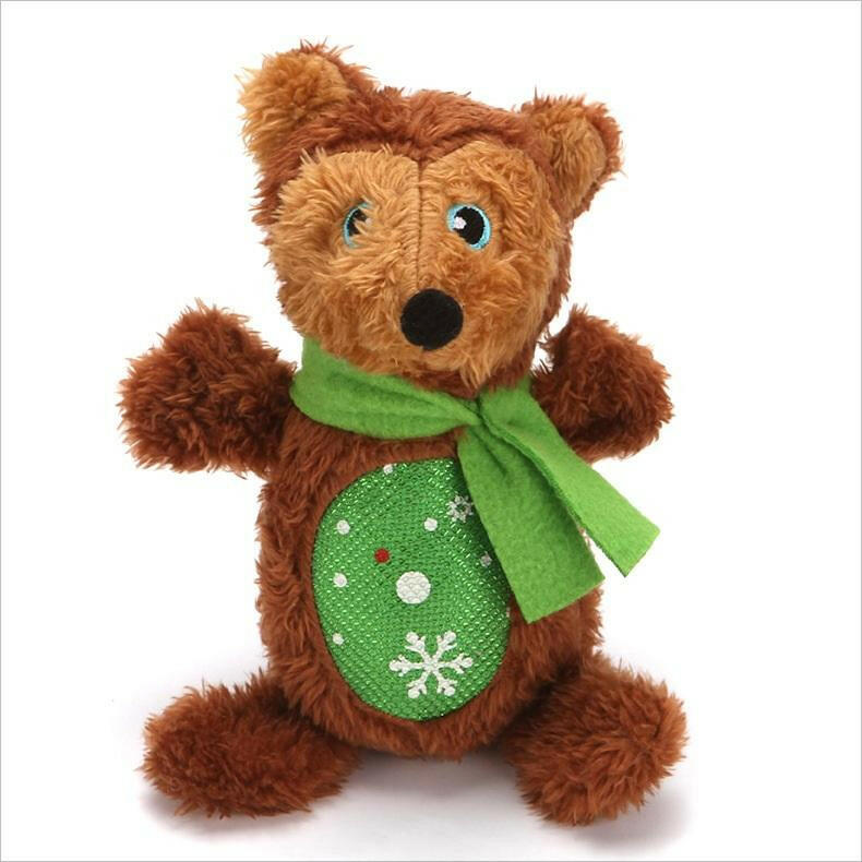 Christmas Santa Claus Pet Dog Toys Chew Squeaker Pet Plush Toys For Dogs Cute Biting Rope Sound Toys.