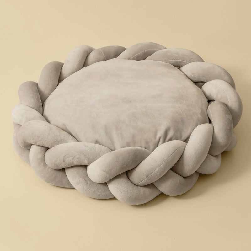 Dog and Cat Fried Dough Twist Universal Pet Bed Yarn filled - Firstpetcentral