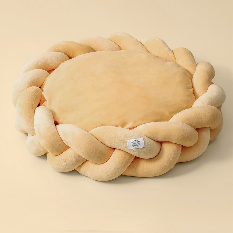 Dog and Cat Fried Dough Twist Universal Pet Bed Yarn filled - Firstpetcentral