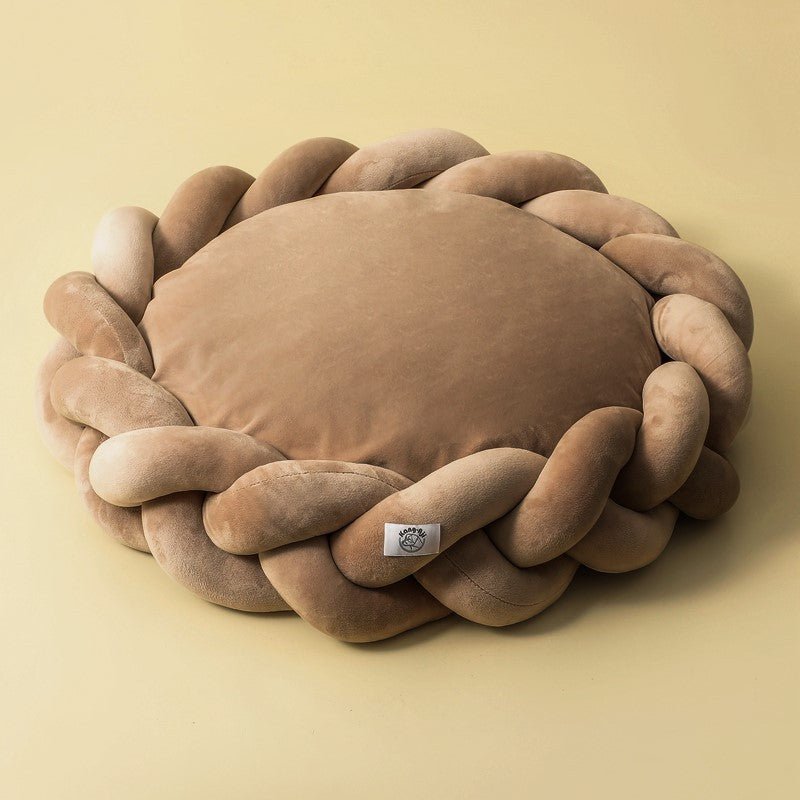 Dog and Cat Fried Dough Twist Universal Pet Bed Yarn filled - Firstpetcentral