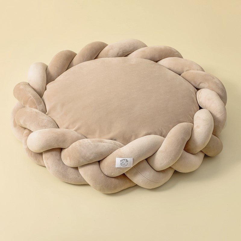 Dog and Cat Fried Dough Twist Universal Pet Bed Yarn filled - Firstpetcentral