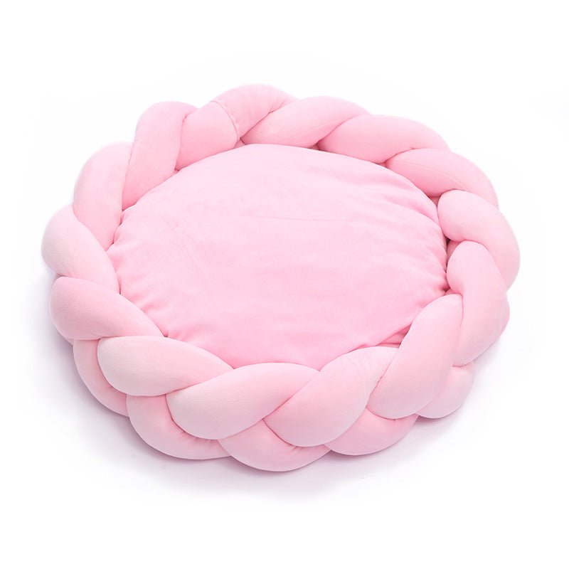 Dog and Cat Fried Dough Twist Universal Pet Bed Yarn filled - Firstpetcentral