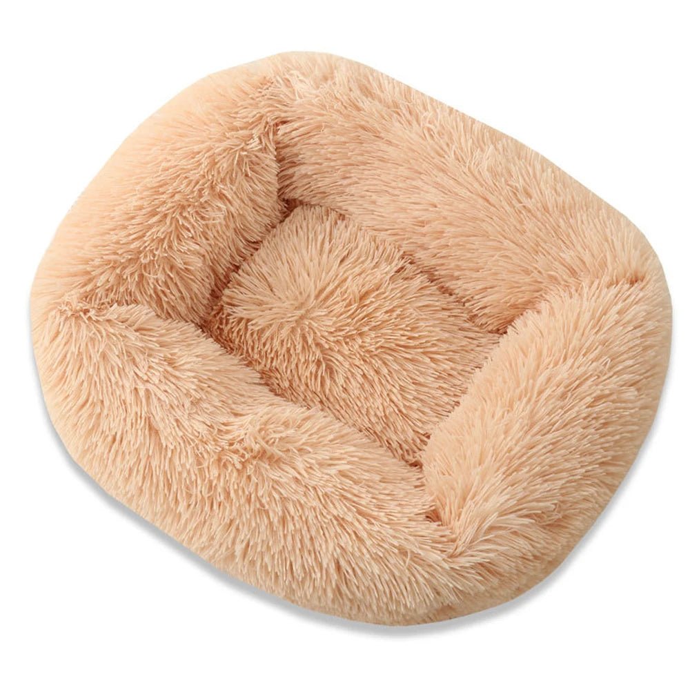 Square Dog Bed Long Plush Solid Color Pet Beds For Little Medium Large Pets Super Soft Winter Warm Sleeping Mats For Dogs Cats - Firstpetcentral