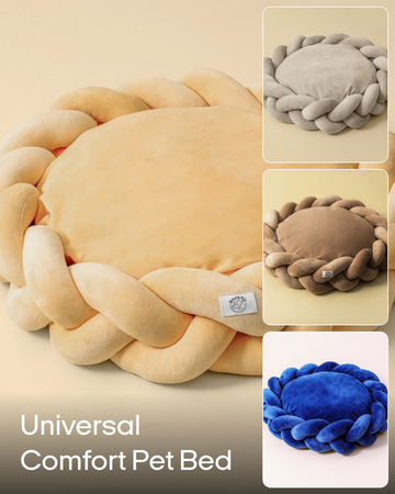 Dog and Cat Fried Dough Twist Universal Pet Bed Yarn filled