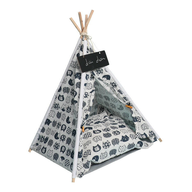 Pet Tent Kennel Removable And Washable Canvas Dog Tent Pet Bed Pad Pet Supplies.