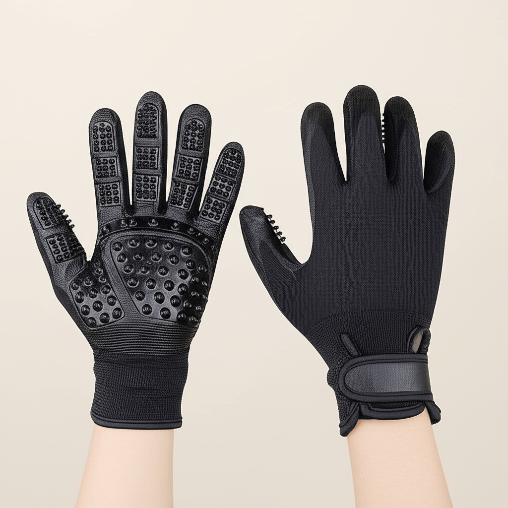 1 Pair Pet Grooming Gloves - Firstpetcentral