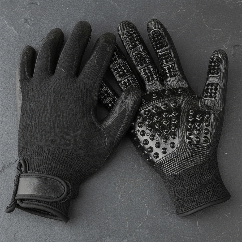 1 Pair Pet Grooming Gloves - Firstpetcentral
