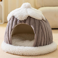 Toast bread pet cat bed open semi closed autumn and winter warm cat bed dog bed cat bed.