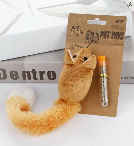Long tail mouse  funny pet toys.