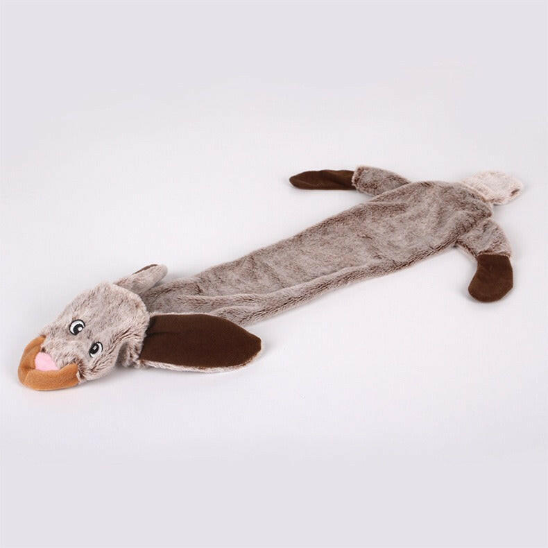 Pet dog plush, bite resistant, grinding teeth, making noise, dog toys, cleaning teeth, smell-absorbing animal shapes, pet toys.