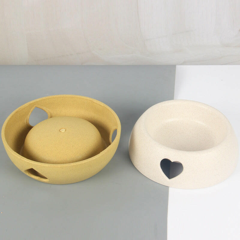 Pet Supplies Dog Bowl Rice Bowl Plastic Love Single Bowl Pet Bowl Cat Food Bowl.