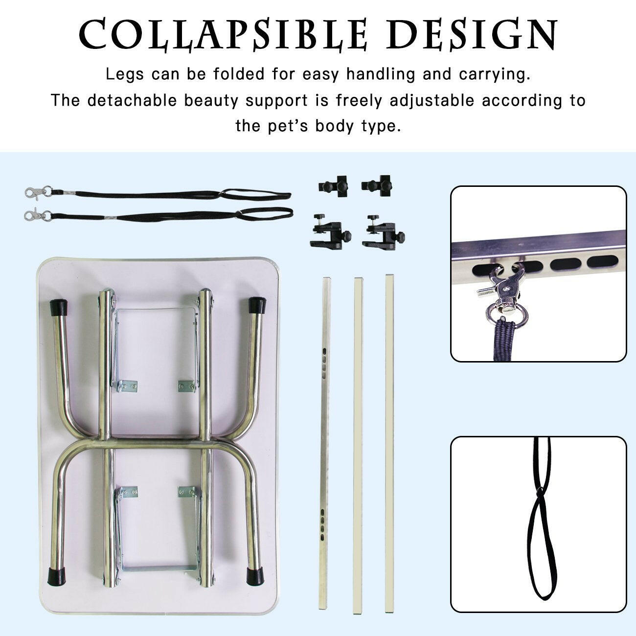 folding pet grooming table 