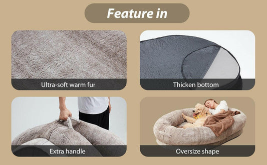 Dog Bed for Humans Portable Pet Bed Giant Dog Bed Human Bed Cat Bed Dog Bed.
