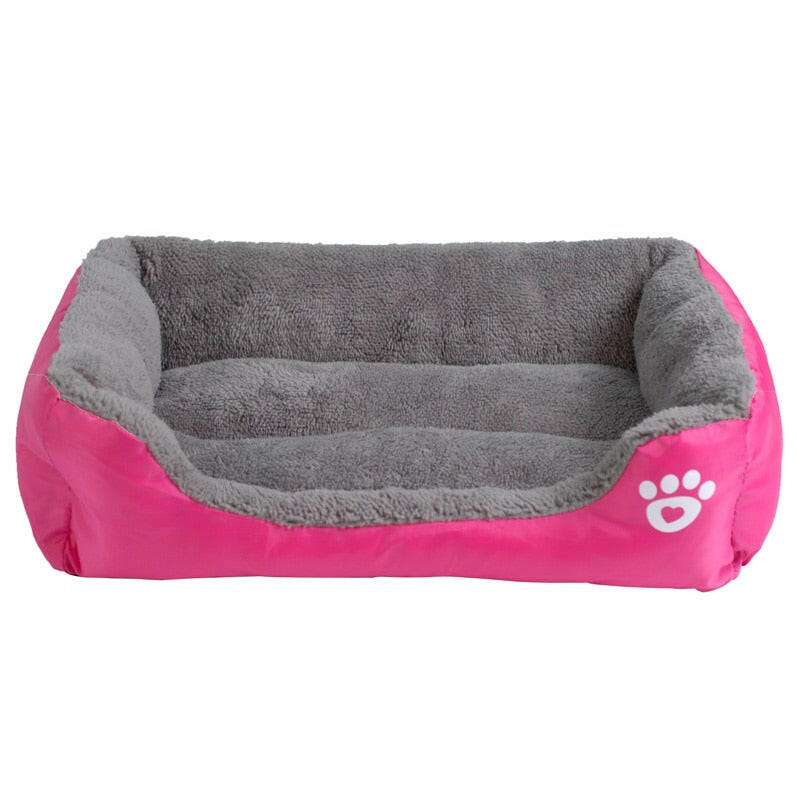 S-3XL 9 Colors Paw Pet Sofa Dog Beds Waterproof Bottom Soft Fleece Warm Cat Bed House Petshop cama perro.