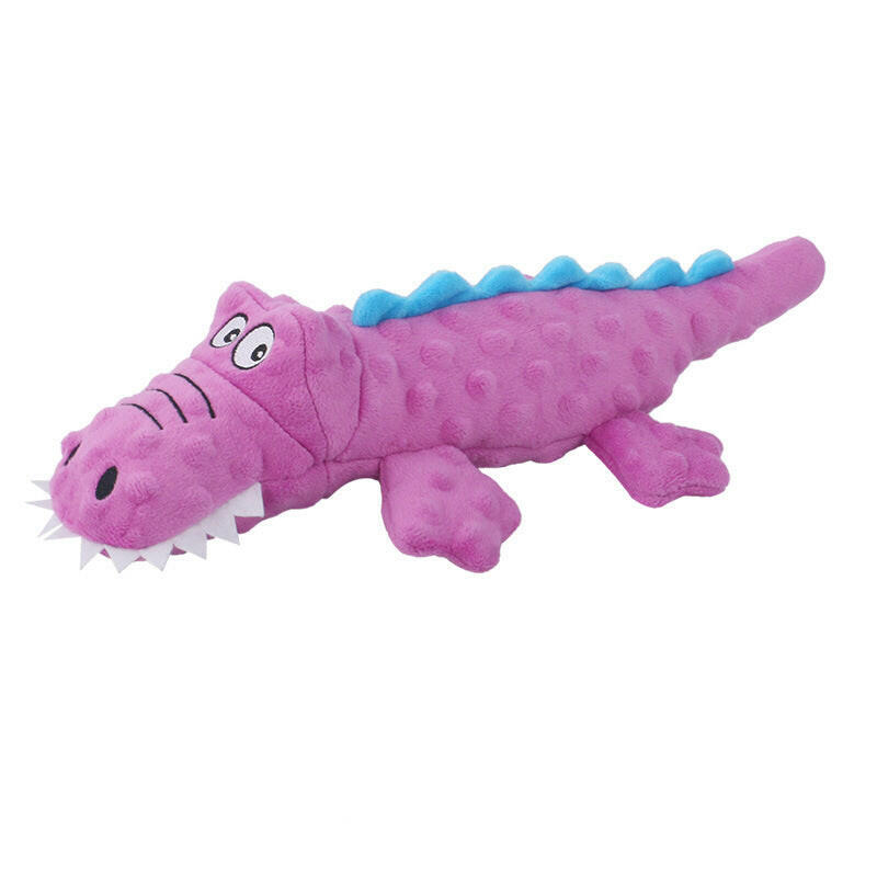 New Pet Plush Toys Voice Crocodile Grinding Teeth Resistant Cute Cartoon Dog Toys Pet Supplies.