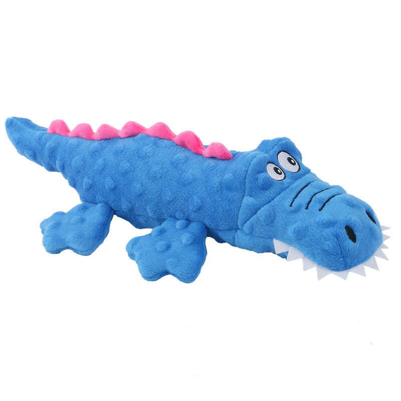 New Pet Plush Toys Voice Crocodile Grinding Teeth Resistant Cute Cartoon Dog Toys Pet Supplies.