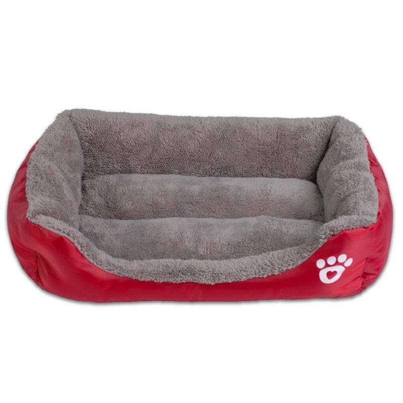 S-3XL 9 Colors Paw Pet Sofa Dog Beds Waterproof Bottom Soft Fleece Warm Cat Bed House Petshop cama perro.