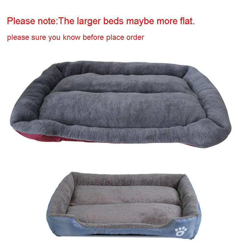 S-3XL 9 Colors Paw Pet Sofa Dog Beds Waterproof Bottom Soft Fleece Warm Cat Bed House Petshop cama perro.