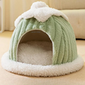 Toast bread pet cat bed open semi closed autumn and winter warm cat bed dog bed cat bed.