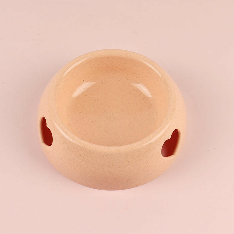 Pet Supplies Dog Bowl Rice Bowl Plastic Love Single Bowl Pet Bowl Cat Food Bowl.
