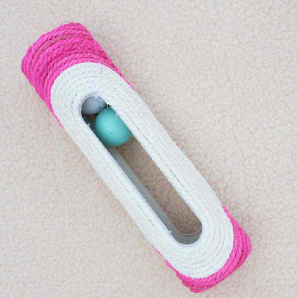 Cat Toy Pet Cat Kitten Kitty Toy Rolling Sisal Scratching Post with Trapped Ball Training Toys for Cat Pet Products Cat Toys.