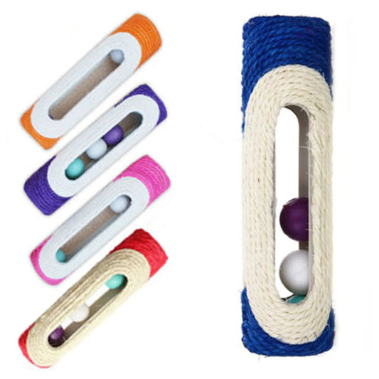 Cat Toy Pet Cat Kitten Kitty Toy Rolling Sisal Scratching Post with Trapped Ball Training Toys for Cat Pet Products Cat Toys.