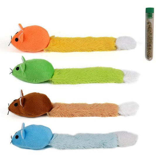 Long tail mouse  funny pet toys.
