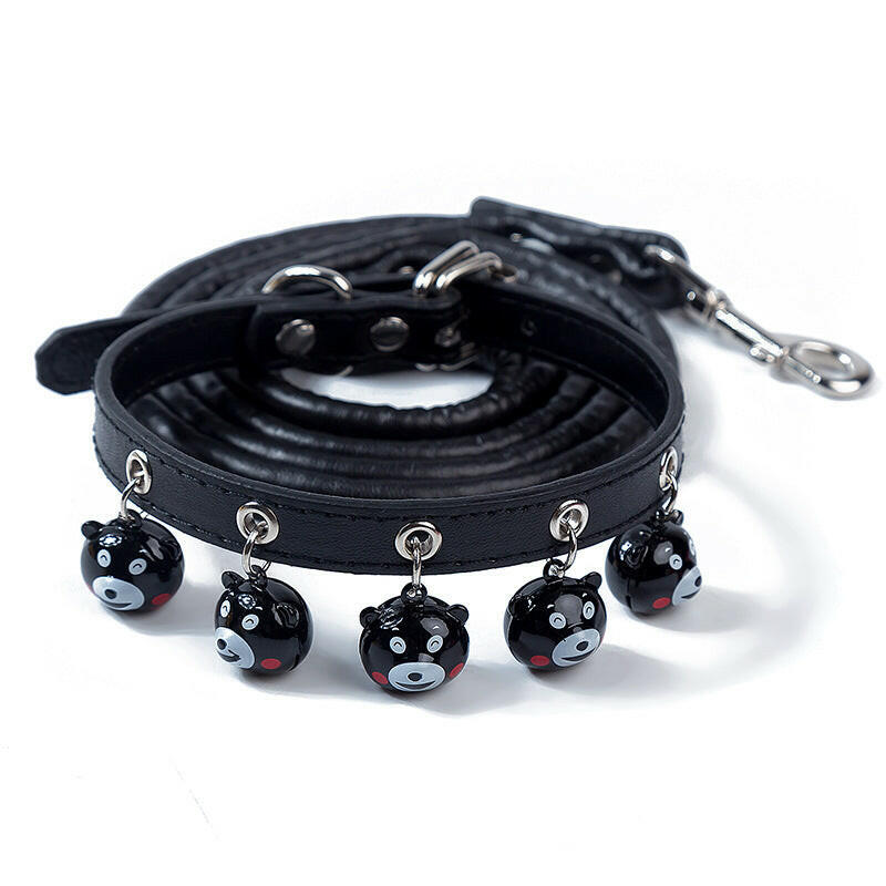 Pet Supplies Cartoon Bells Cat and Dog Collars Cat Collars Teddy Bells Dog Chain Leash Set.