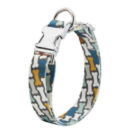 Personalized Dog Collar Leash Nylon Pet Dog Tag Collar Custom Puppy Cat Nameplate ID Collars Adjustable For Large Dogs.