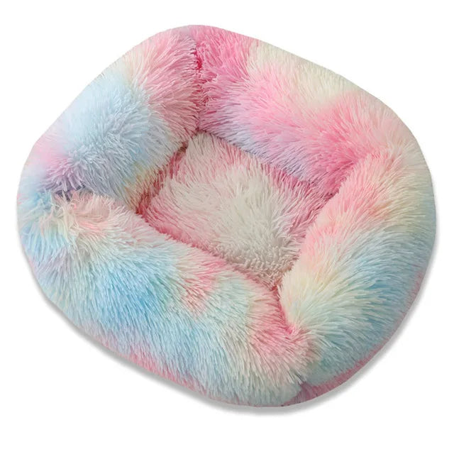 Square Dog Bed Long Plush Solid Color Pet Beds For Little Medium Large Pets Super Soft Winter Warm Sleeping Mats For Dogs Cats.