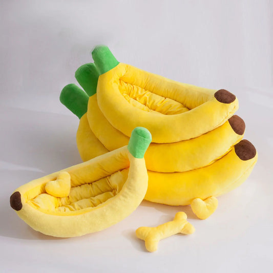 Interesting banana Warm Kennel Cat House Cat Dog lounger Bed Pet  Small Dog Pet Bed.