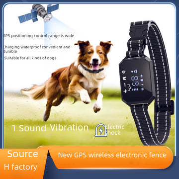 Pet electronic fence GPS wireless electronic fence intelligent positioning dog trainer collar intelligent barking stop outdoor