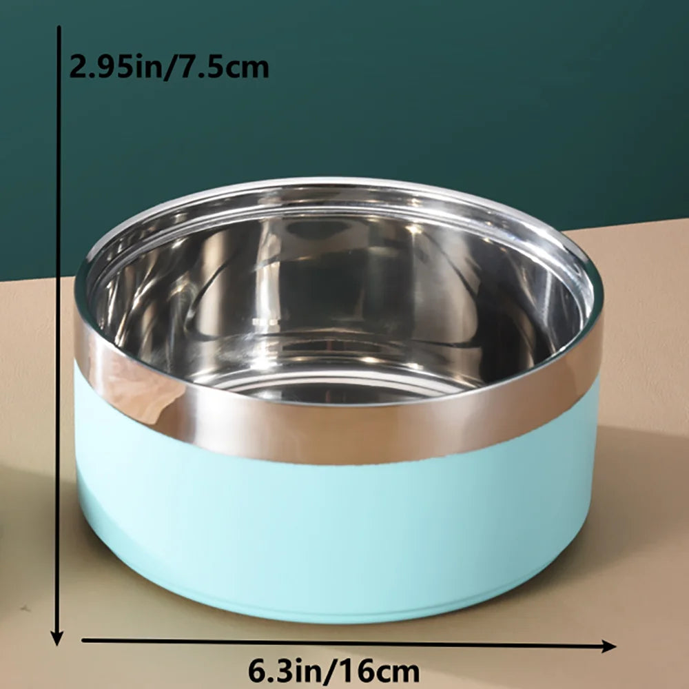 Personalized Pet Bowl with Name, Stainless Steel, Food and Water Bowls, Christmas, New Year, Pet Gift, Custom.