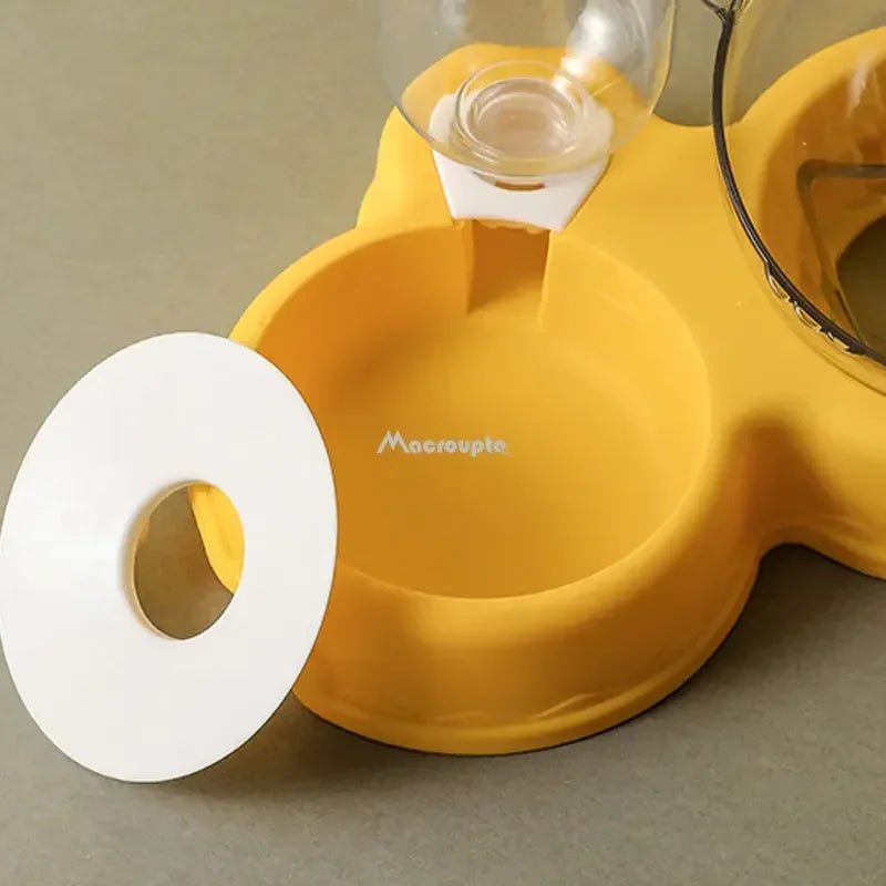 3-in-1 Automatic Pet Feeder & Water Fountain – Elevated Cat & Dog Food Bowl Set.