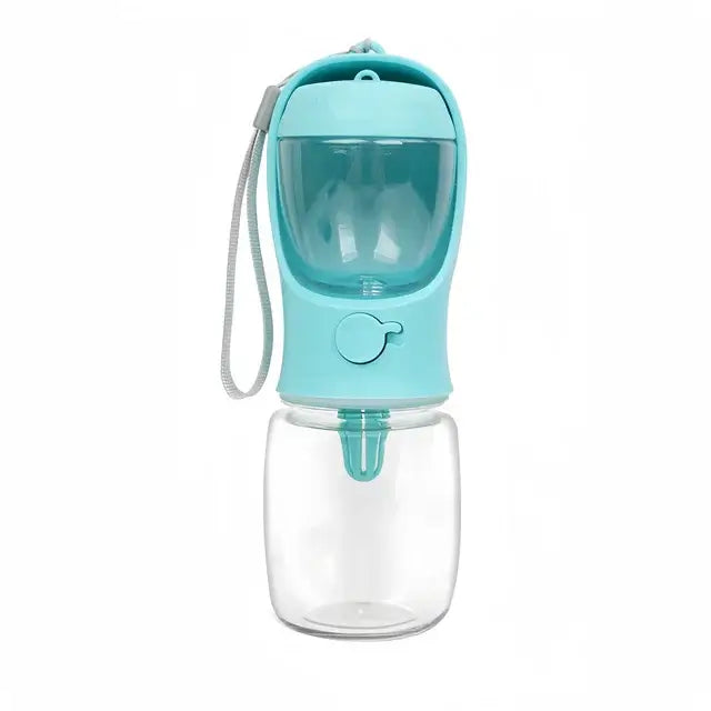 Portable Pet Water Bottle & Food Container – Travel Feeder for Dogs & Cats.