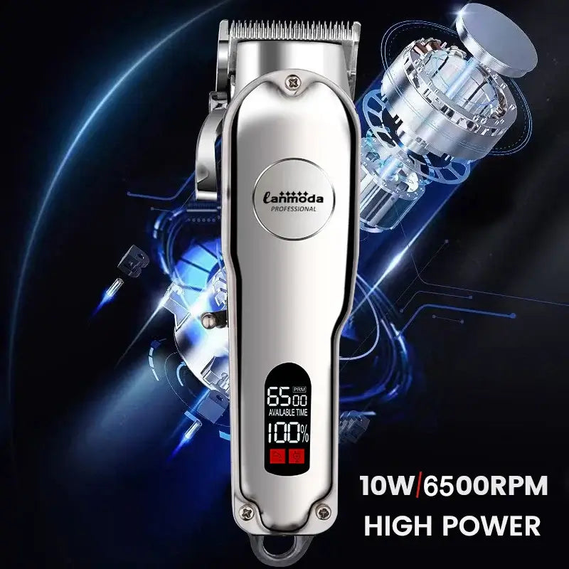 Professional Dog Hair Clipper All Metal Rechargeable Pet Trimmer Cat Shaver Cutting Machine Puppy Grooming Haircut Low Noice.