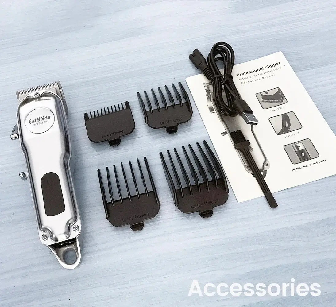 Professional Dog Hair Clipper All Metal Rechargeable Pet Trimmer Cat Shaver Cutting Machine Puppy Grooming Haircut Low Noice.