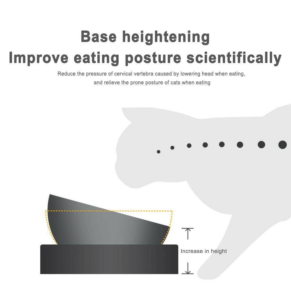 Adjustable Inclined Pet Bowl – Stainless Steel Cat & Dog Feeder - Firstpetcentral