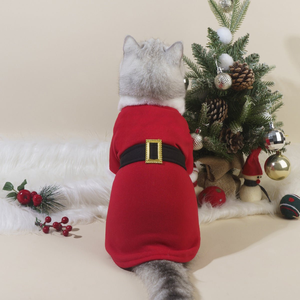 Autumn And Winter New Christmas Pet Cat Dog Pet Clothes - Firstpetcentral