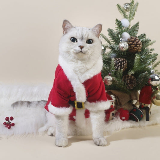 Autumn And Winter New Christmas Pet Cat Dog Pet Clothes - Firstpetcentral