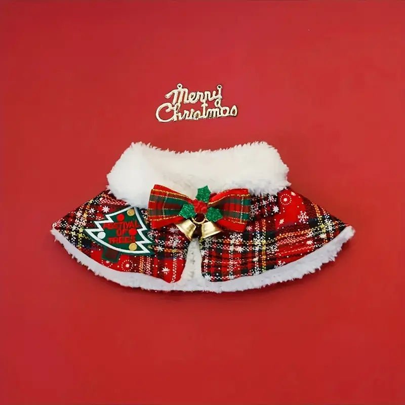 Cat Christmas Cloak Dog Shawl Pet Warm Scarf - Firstpetcentral