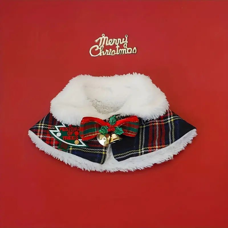 Cat Christmas Cloak Dog Shawl Pet Warm Scarf - Firstpetcentral