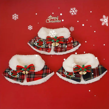 Cat Christmas Cloak Dog Shawl Pet Warm Scarf - Firstpetcentral