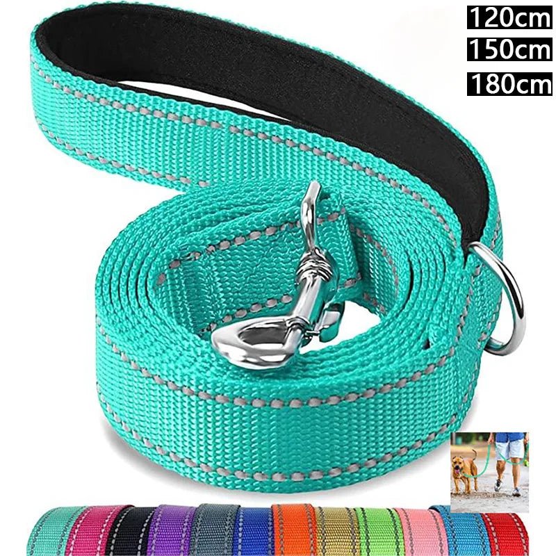 Cats Dogs Harness Collar Lead Strap Night Reflection Dog Pet Towing Rope 1.2/1.5/1.8m Guard Rope Pet Walking Training Leash - Firstpetcentral
