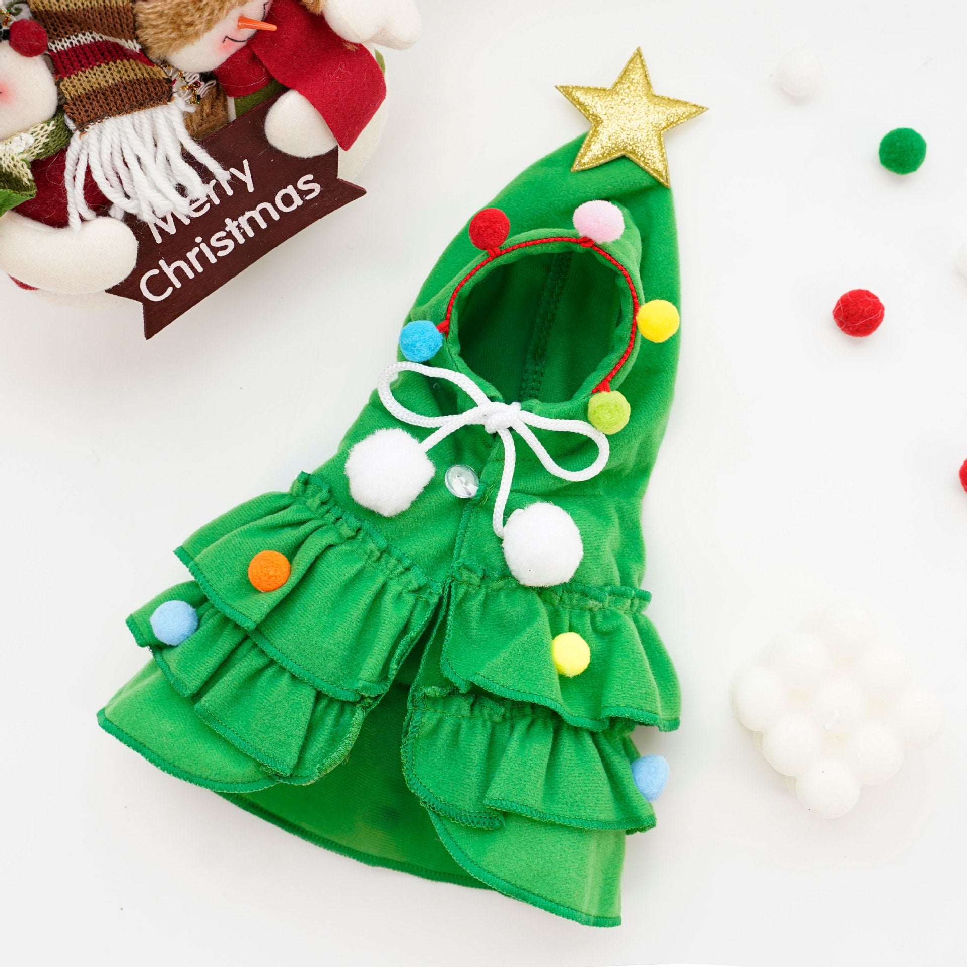Christmas Cloak Pet Dog Transformation Outfit - Firstpetcentral