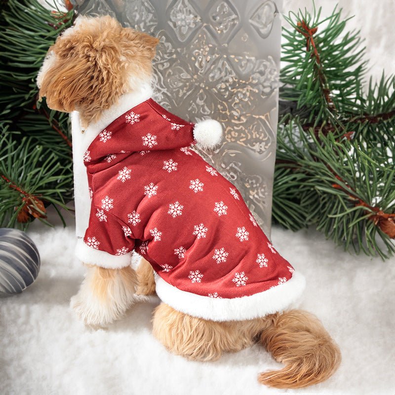 Christmas Cute Fleece - lined Thickened Pet Clothes - Firstpetcentral