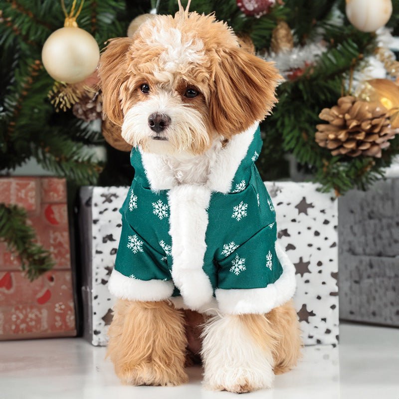 Christmas Cute Fleece - lined Thickened Pet Clothes - Firstpetcentral