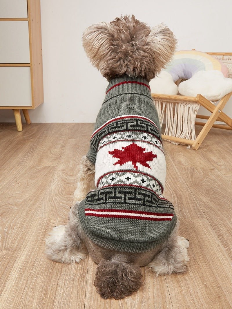 Christmas Deer Pet Knitted Sweater - Firstpetcentral