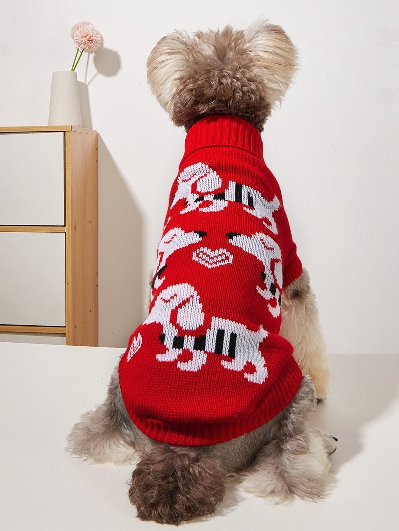 Christmas Deer Pet Knitted Sweater - Firstpetcentral